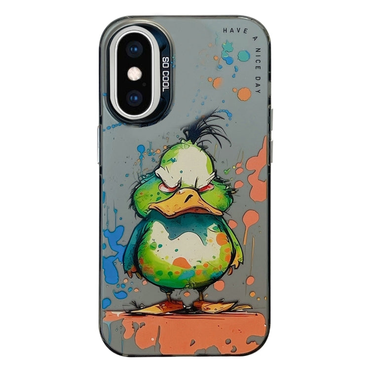 Animal Pattern Oil Painting Series PC + TPU Phone Case, For iPhone XS Max