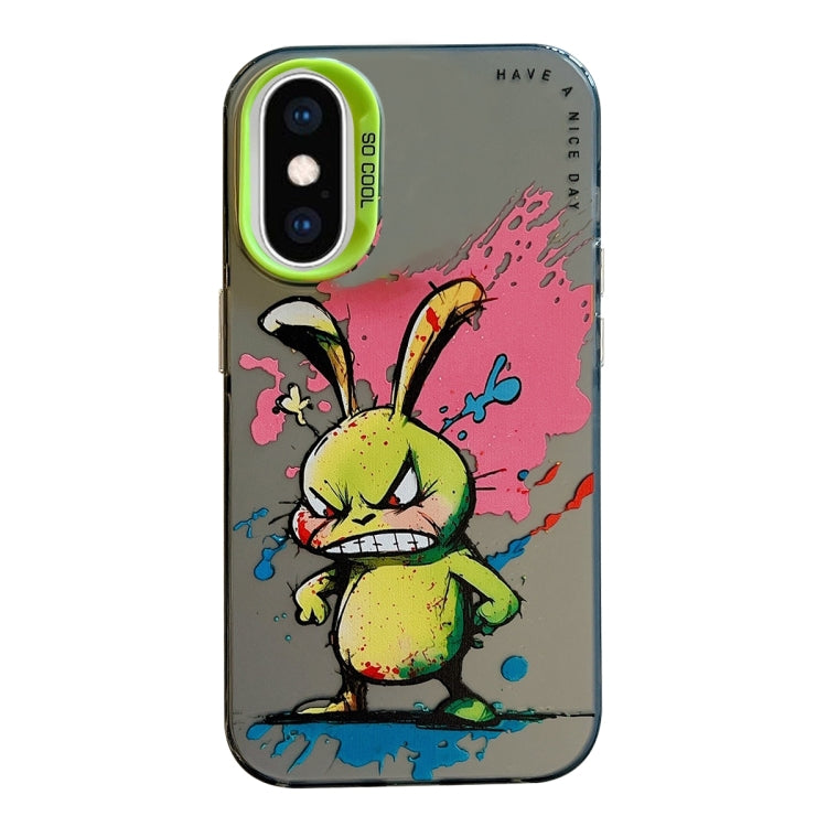 Animal Pattern Oil Painting Series PC + TPU Phone Case, For iPhone XS Max