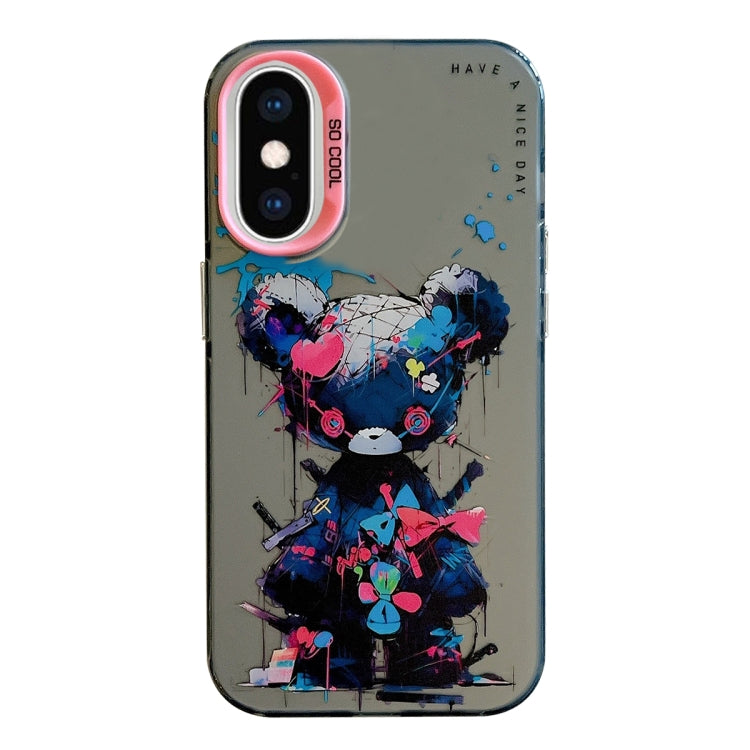 Animal Pattern Oil Painting Series PC + TPU Phone Case, For iPhone XS Max