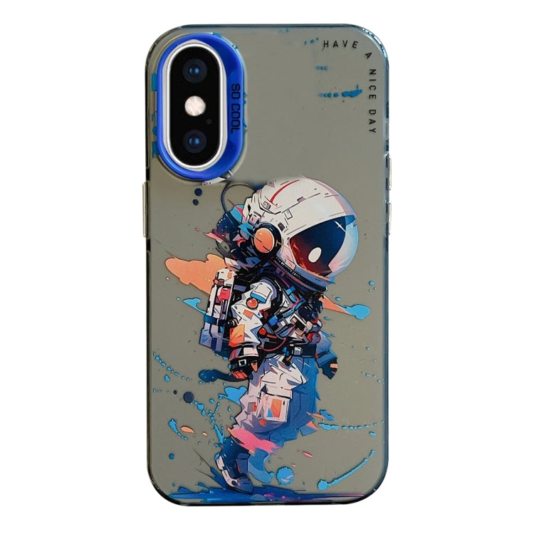 Animal Pattern Oil Painting Series PC + TPU Phone Case, For iPhone XS Max