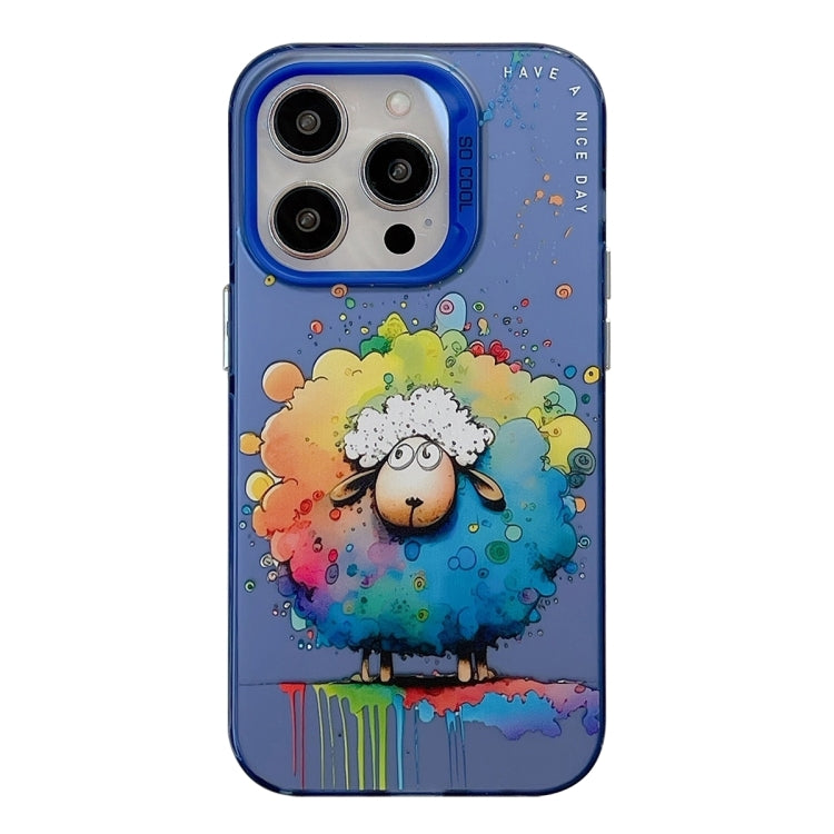 Animal Pattern Oil Painting Series PC + TPU Phone Case, For iPhone 16 Pro