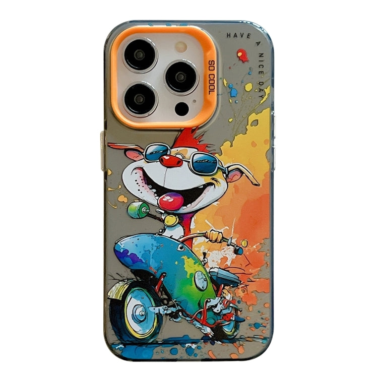 Animal Pattern Oil Painting Series PC + TPU Phone Case, For iPhone 16 Pro