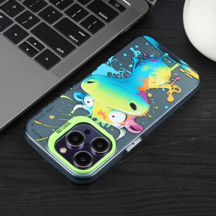 Animal Pattern Oil Painting Series PC + TPU Phone Case, For iPhone XS Max