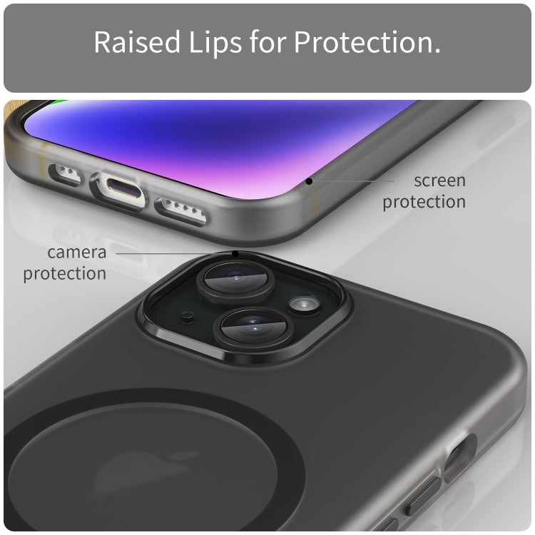 MagSafe Frosted Translucent TPU + PC Full Coverage Phone Case, For iPhone 14 Plus, For iPhone 14, For iPhone 14 Pro