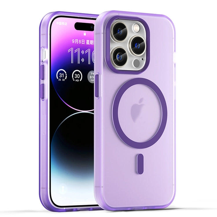 MagSafe Frosted Translucent TPU + PC Full Coverage Phone Case, For iPhone 15 Pro, For iPhone 15 Plus, For iPhone 15