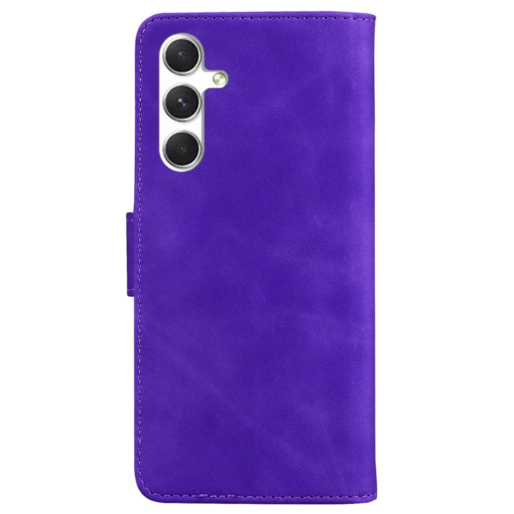 Skin Feel Pure Color Flip Leather Phone Case, For Samsung Galaxy S25 5G, For Samsung Galaxy S25+ 5G, For Samsung Galaxy S25 Ultra 5G, For Samsung Galaxy S24 FE 5G